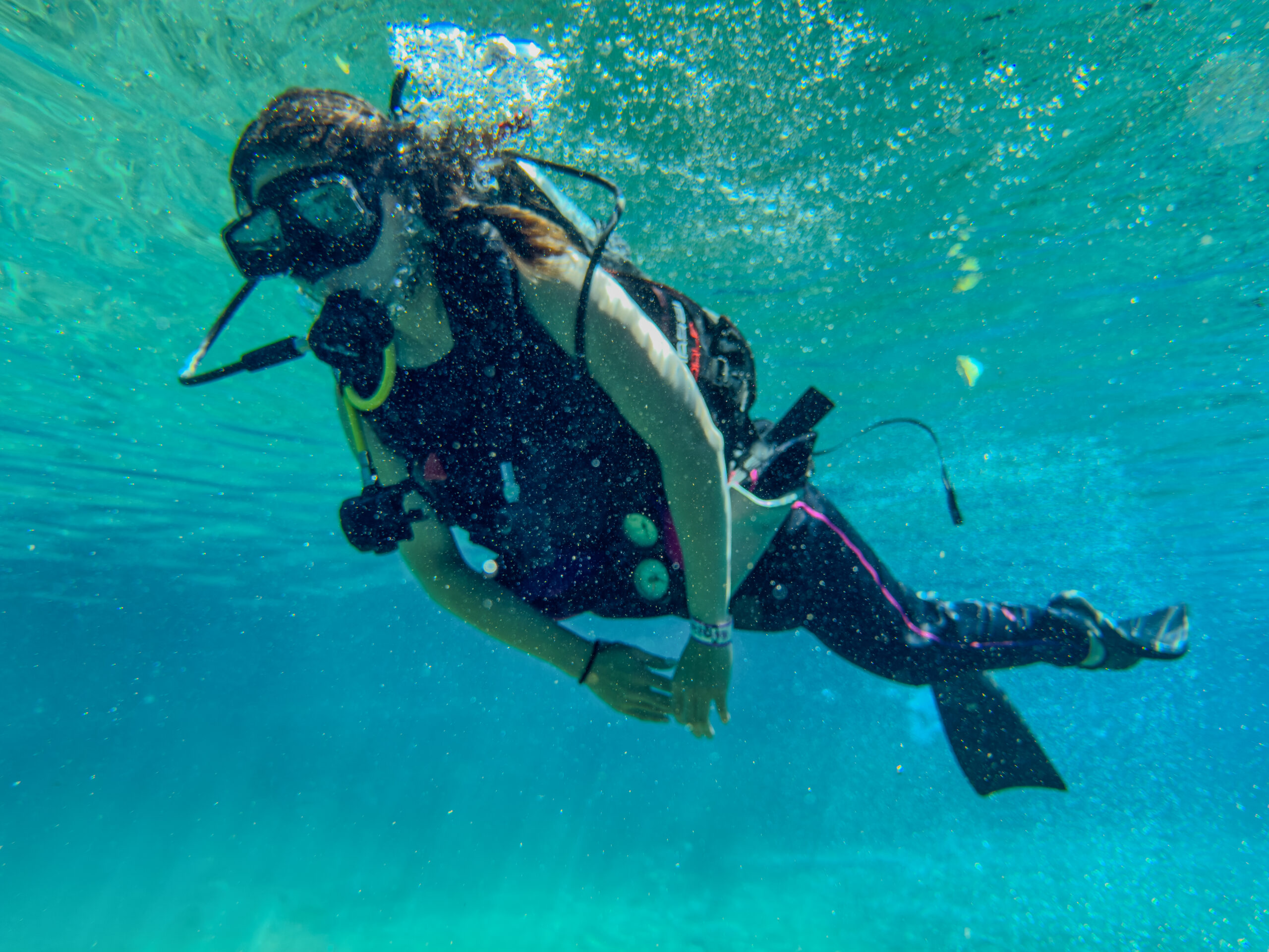 Buceo en Las Estacas aguas cristalinas